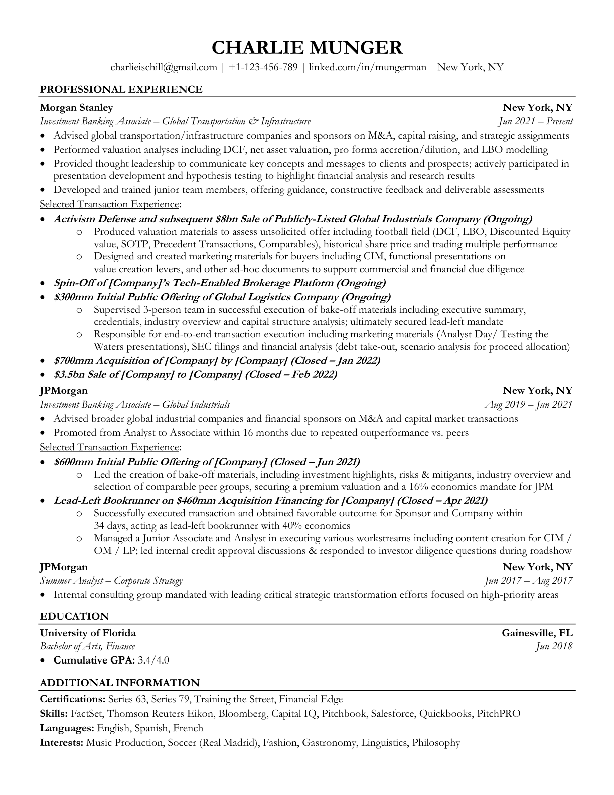 Resume Example